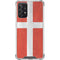 Denmark Flag Distressed Galaxy A72 5G Clear Case